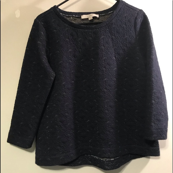 •CLEAR-OUT• 3/18 LOFT SWEATSHIRT BLOUSE - Picture 1 of 6